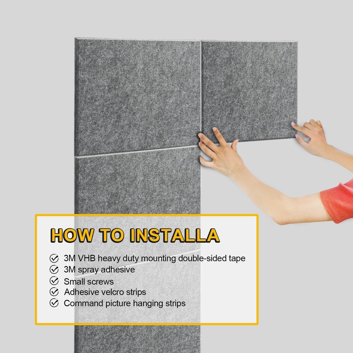 Skorter | 12-Pack: AGPtEK Acoustic Absorption Soundproofing Panels