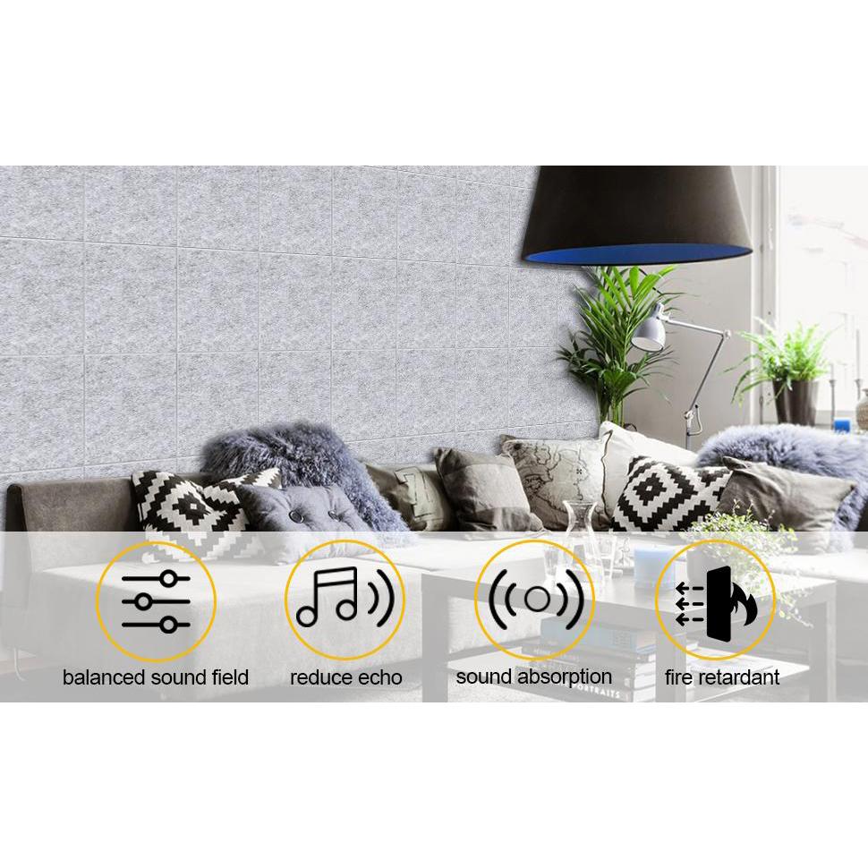 Skorter | 12-Pack: AGPtEK Acoustic Absorption Soundproofing Panels