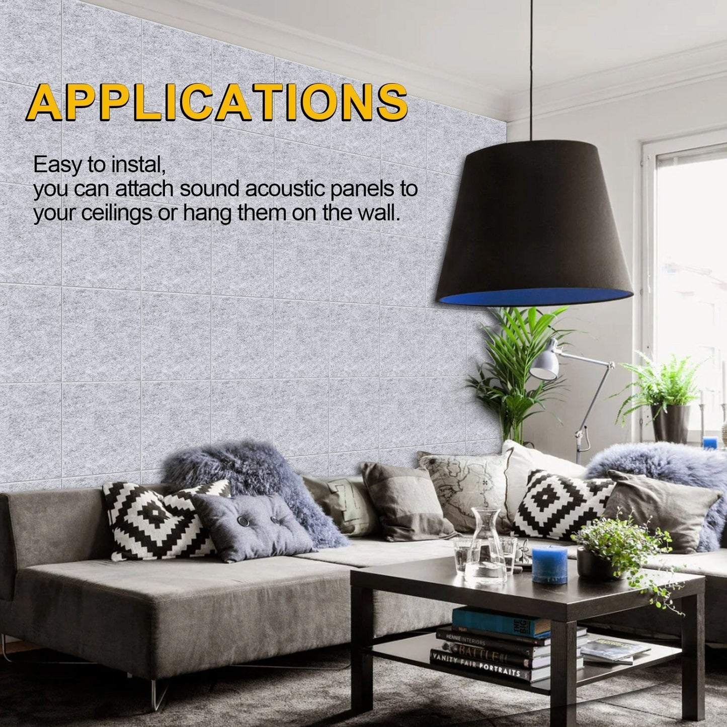 Skorter | 12-Pack: AGPtEK Acoustic Absorption Soundproofing Panels