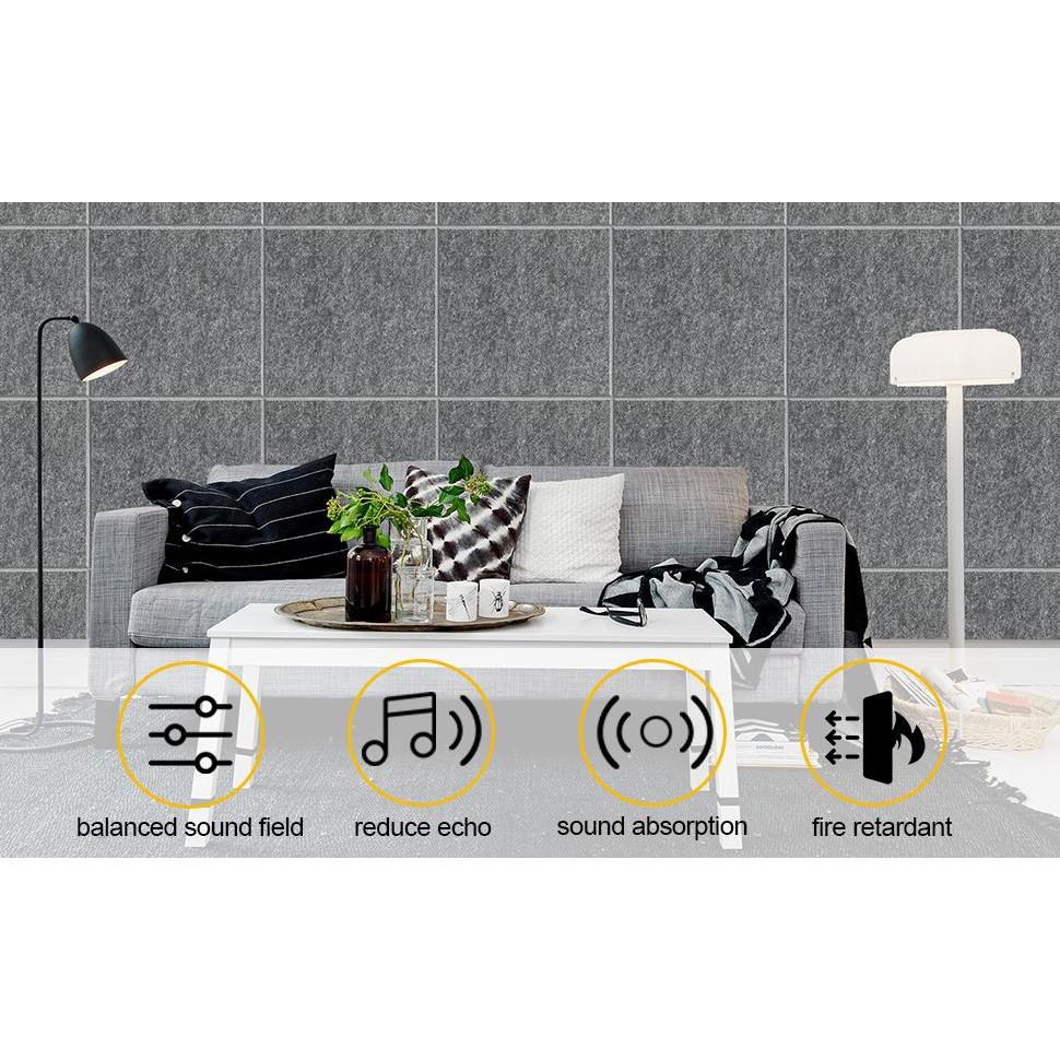 Skorter | 12-Pack: AGPtEK Acoustic Absorption Soundproofing Panels