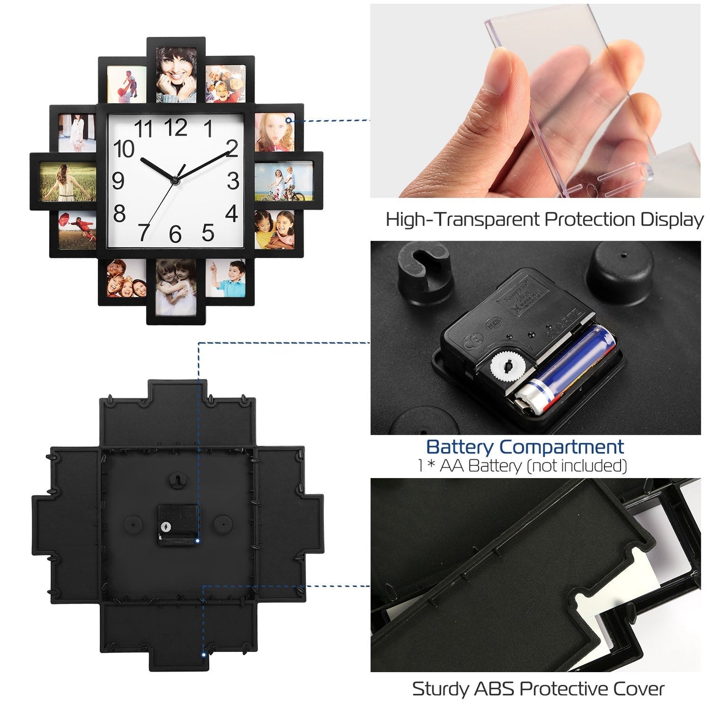 Skorter | 12-picture wall clock
