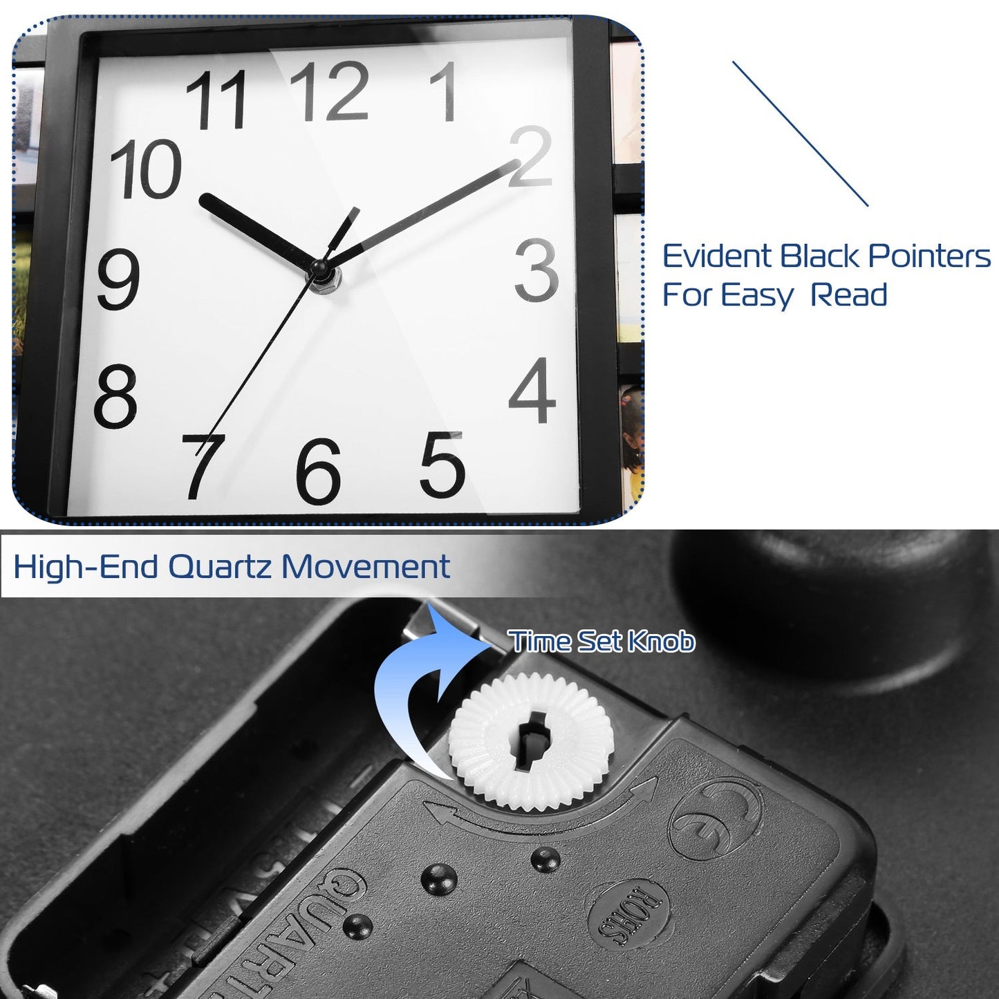 Skorter | 12-picture wall clock