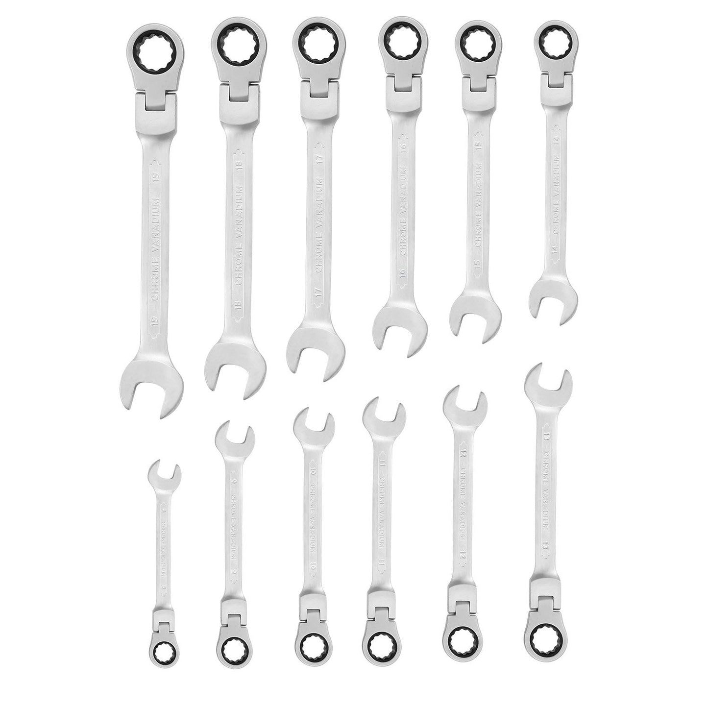 Skorter | 12-piece set: 8-19mm metric combination wrench