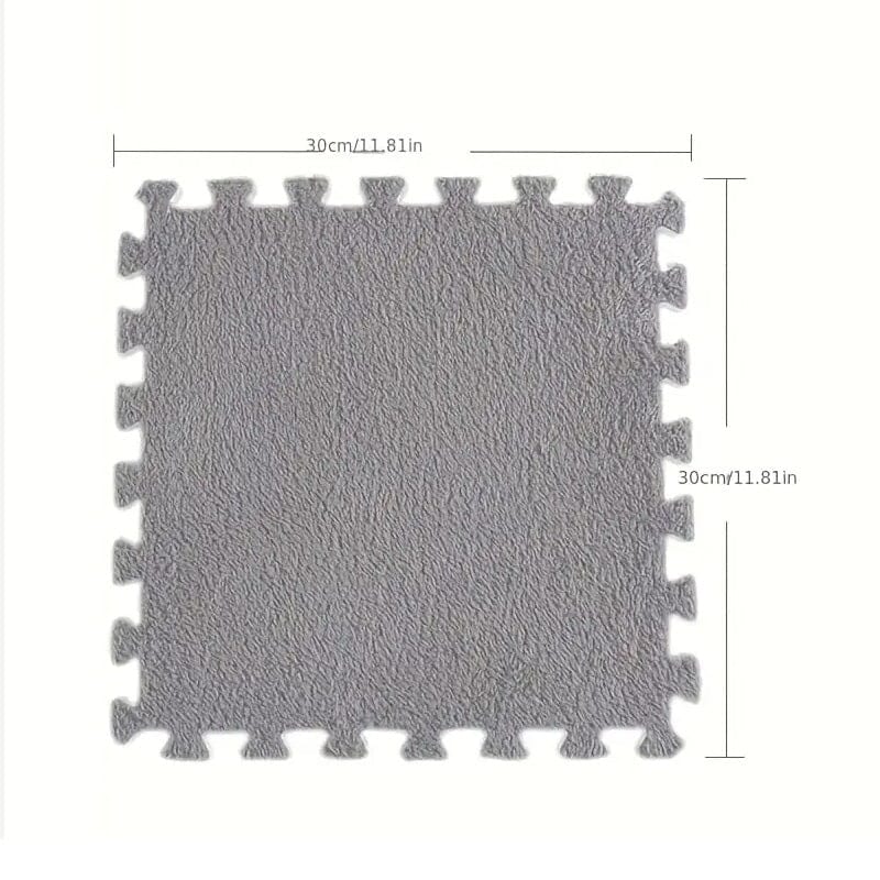 Skorter | 12 pieces: Cushion weave carpet Full Floor mat
