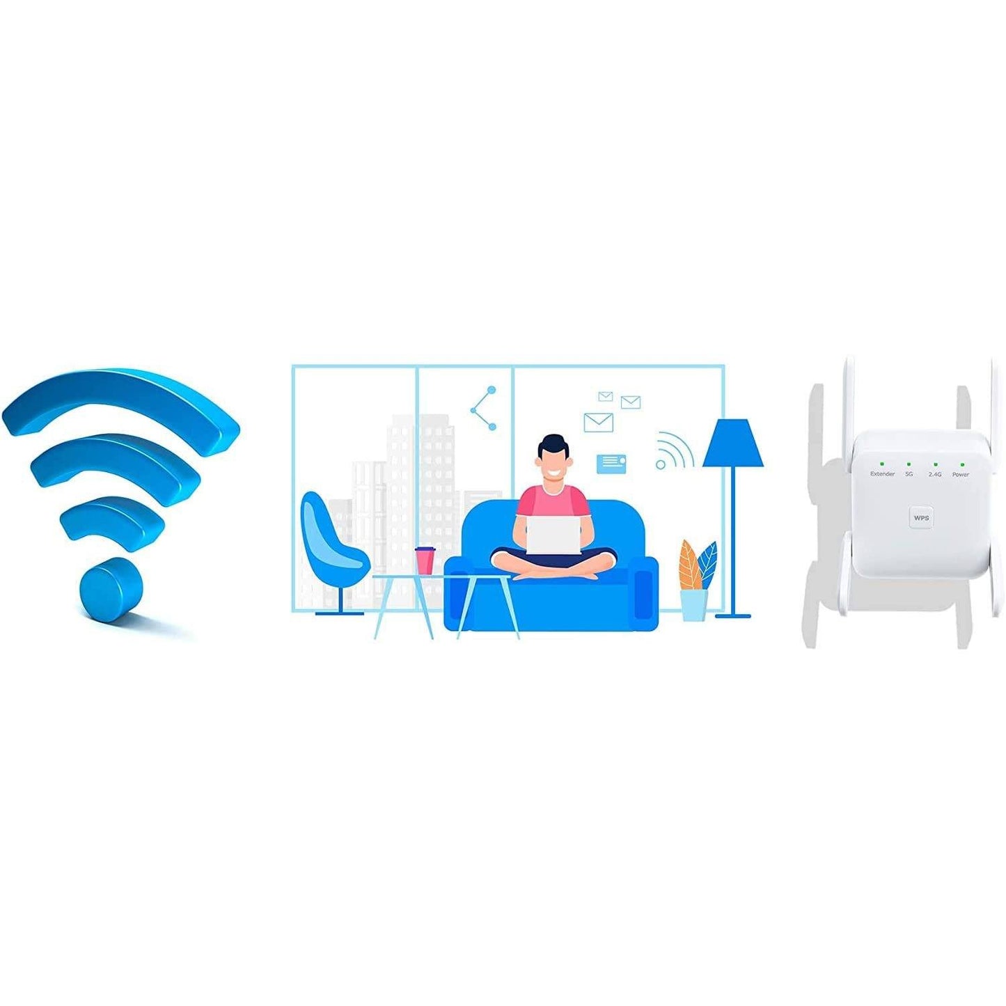 Skorter | 1200Mbps WiFi range extender