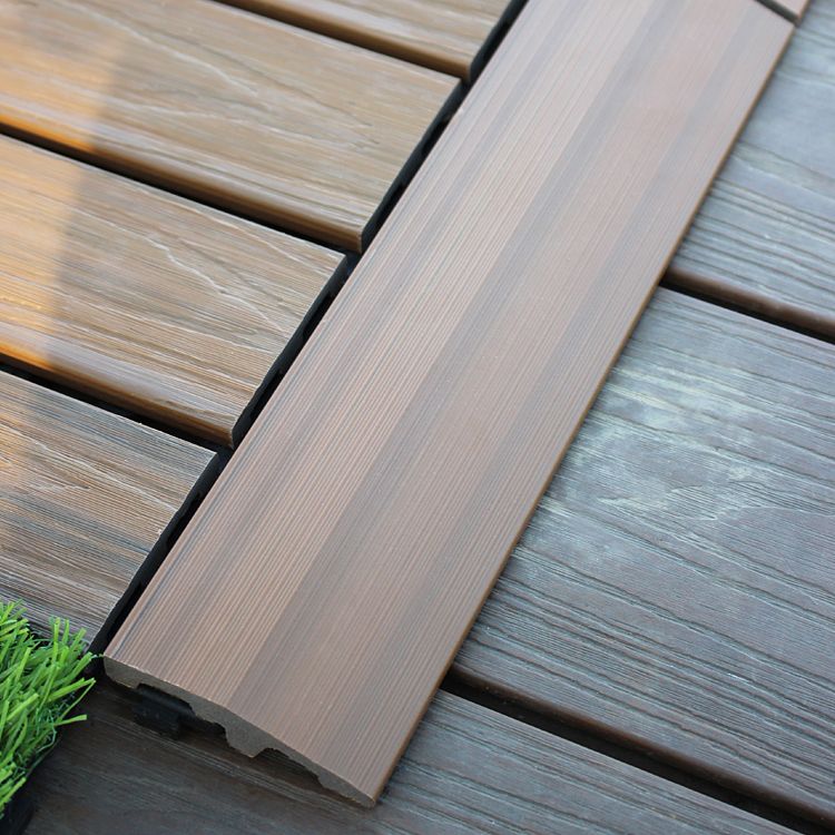 Skorter | Deck Plank drilled hardwood tiles exterior flooring