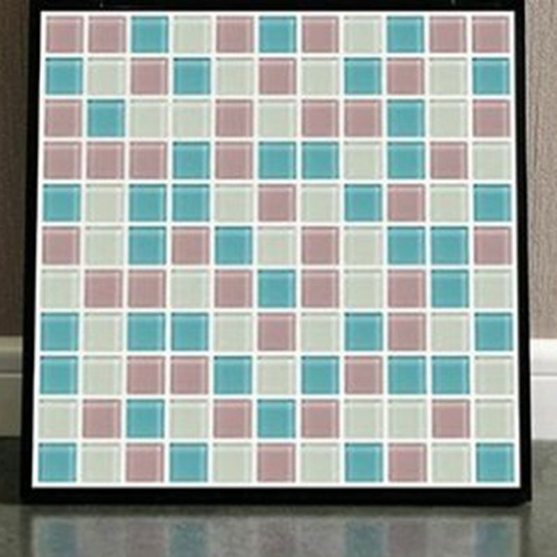 Skorter | 12" x 12" Peel & Stick Glass Square Grid Mosaic Peel and Stick Tile 10-Pack
