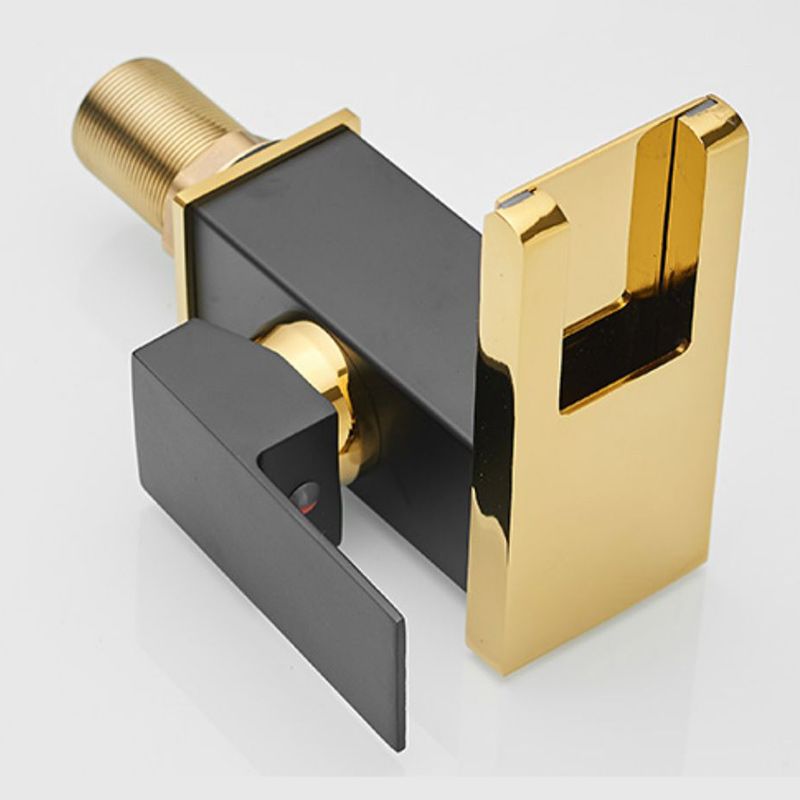 Skorter | Modern Waterfall Spout Sink Faucet with LED Brass Sink Faucet