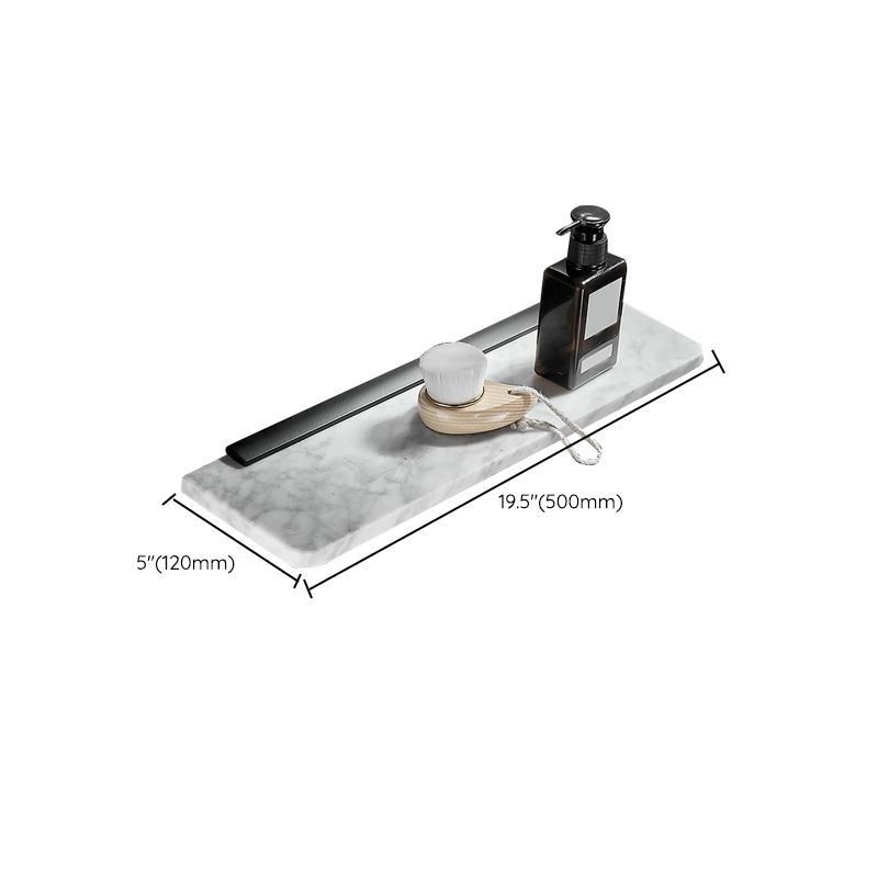 Skorter | Metal and Marble Bathroom Hardware Set as a Single Piece or as a Set in Black