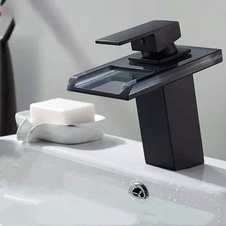 Skorter | Single-Handle Basin Faucet 1-Hole Widely Used Bathroom Sink Faucet with LED Lighting