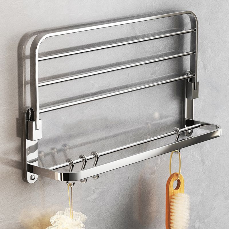 Skorter | Chrome Modern Bathroom Hardware Set Stainless Steel Towel Hook/Towel Bar & Bath Shelf