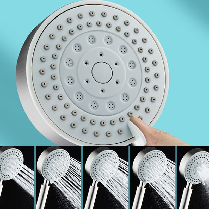 Skorter | Round self-cleaning hand shower adjustable spray pattern stainless steel hand shower