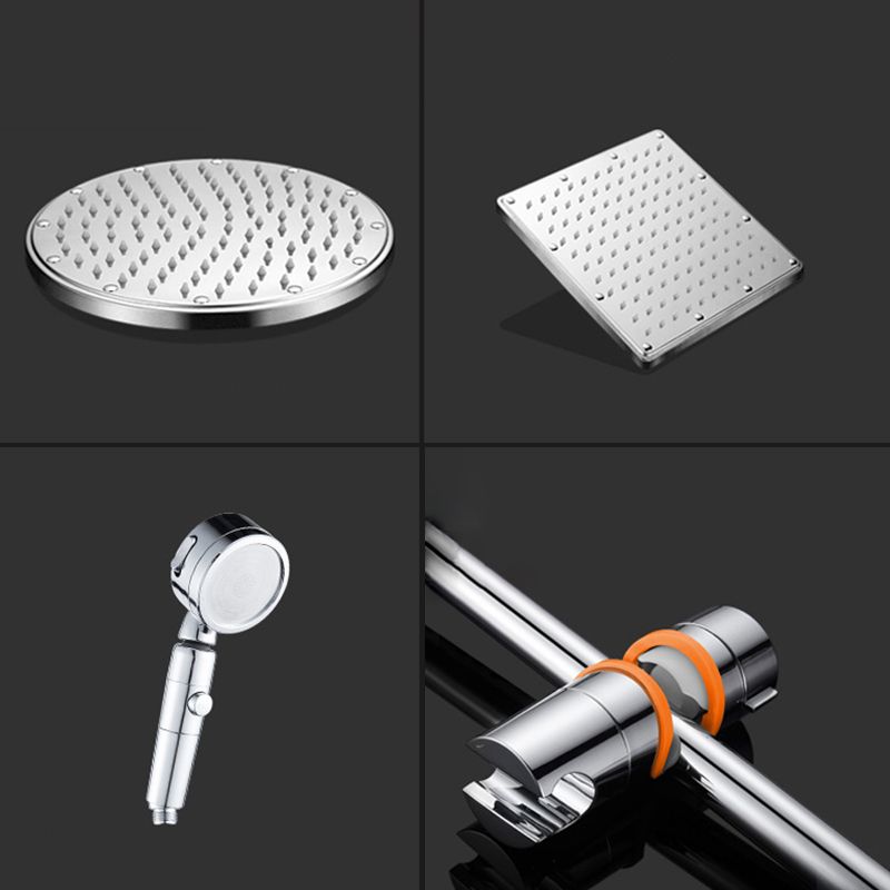 Skorter | Contemporary Style Shower Head Bathroom Fixed Shower Head with Round and Square Shape