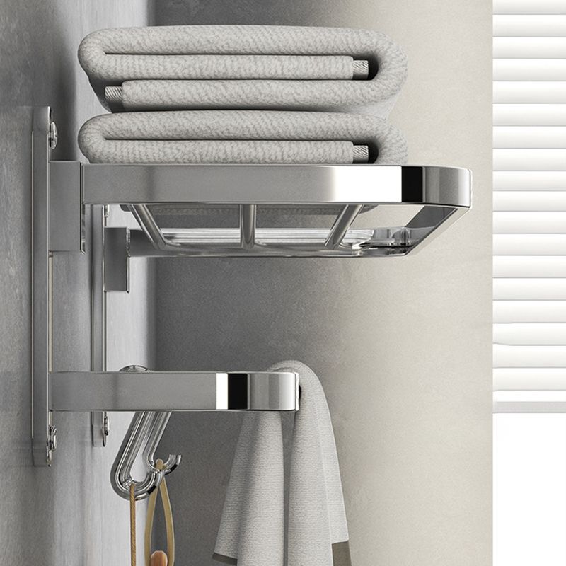 Skorter | Chrome Modern Bathroom Hardware Set Stainless Steel Towel Hook/Towel Bar & Bath Shelf