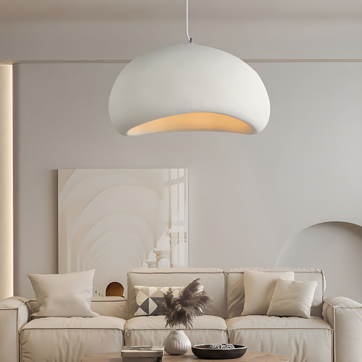 Skorter | LED Pendant Lamp - Nordic Wabi Sabi Design - Adjustable Lighting Fixture for Home Decor & Modern Interiors