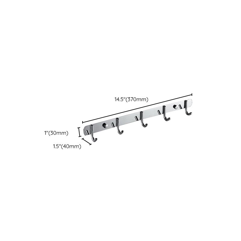 Skorter | Chrome Modern Bathroom Hardware Set Stainless Steel Towel Hook/Towel Bar & Bath Shelf