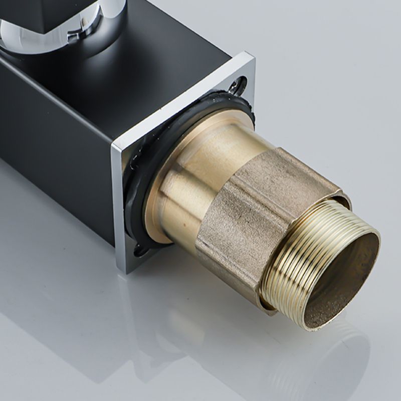Skorter | Waterfall Basin Mixer Tap Square Lever Handle with LED Three-Color Light