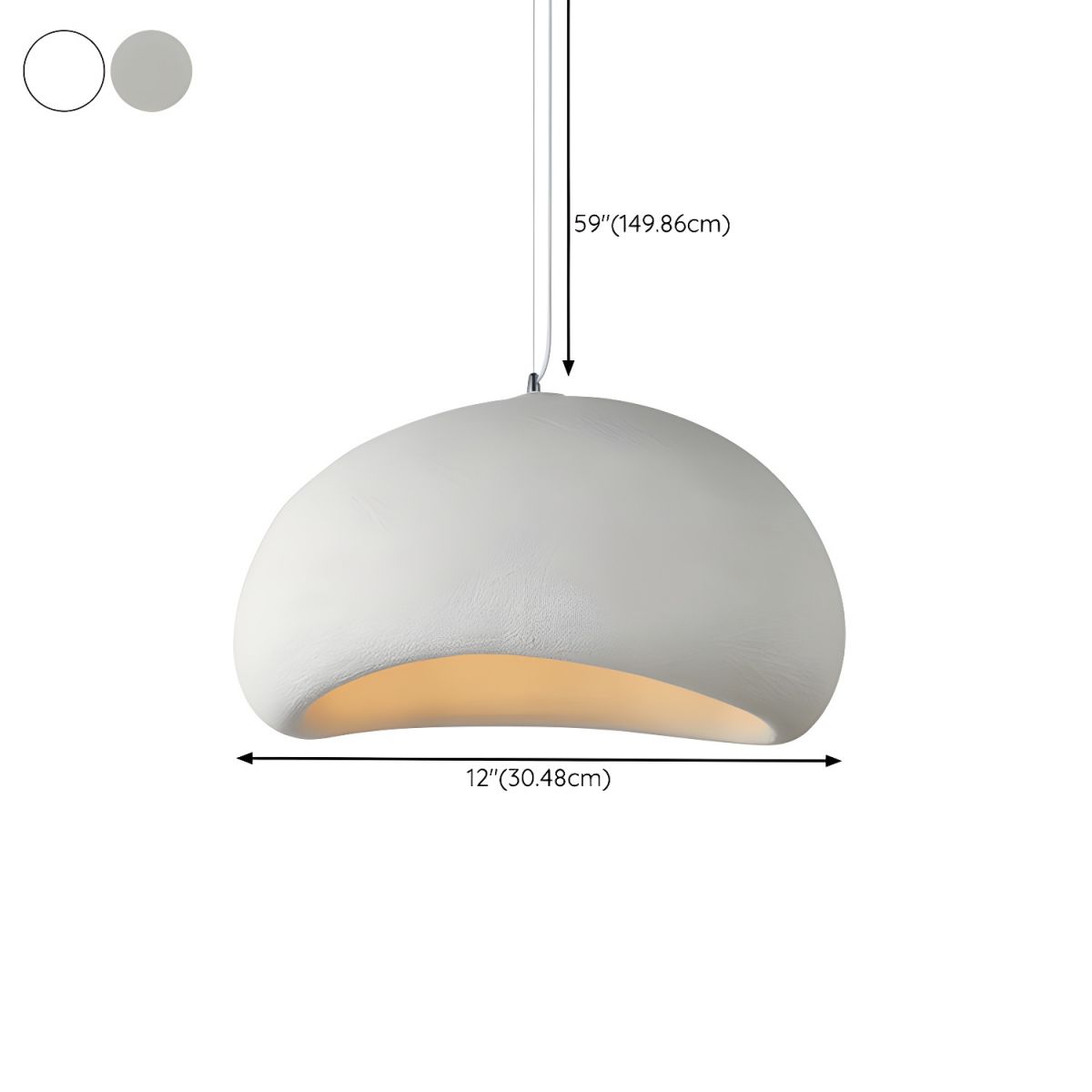 Skorter | LED Pendant Lamp - Nordic Wabi Sabi Design - Adjustable Lighting Fixture for Home Decor & Modern Interiors