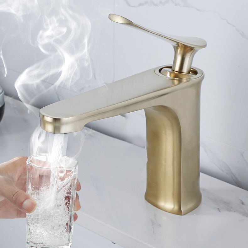 Skorter | 1 Handle Full Copper Bathroom Sink Faucet Nordic Modern Vanity Faucet with Drain
