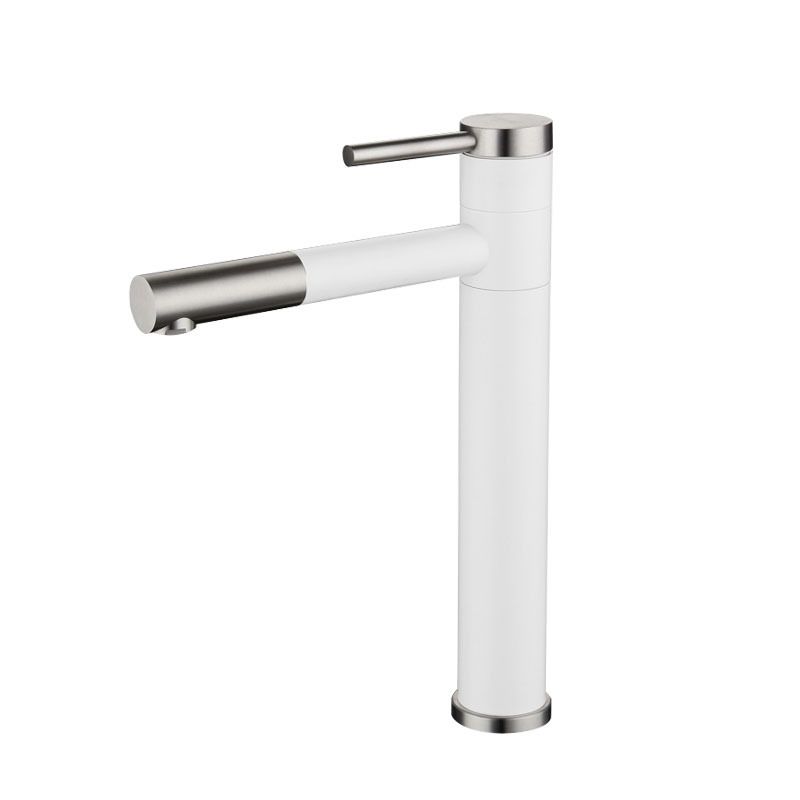 Skorter | Modern Vessel Sink Faucet Stainless Steel Single Handle Low Arc Pull Down Vessel Faucet