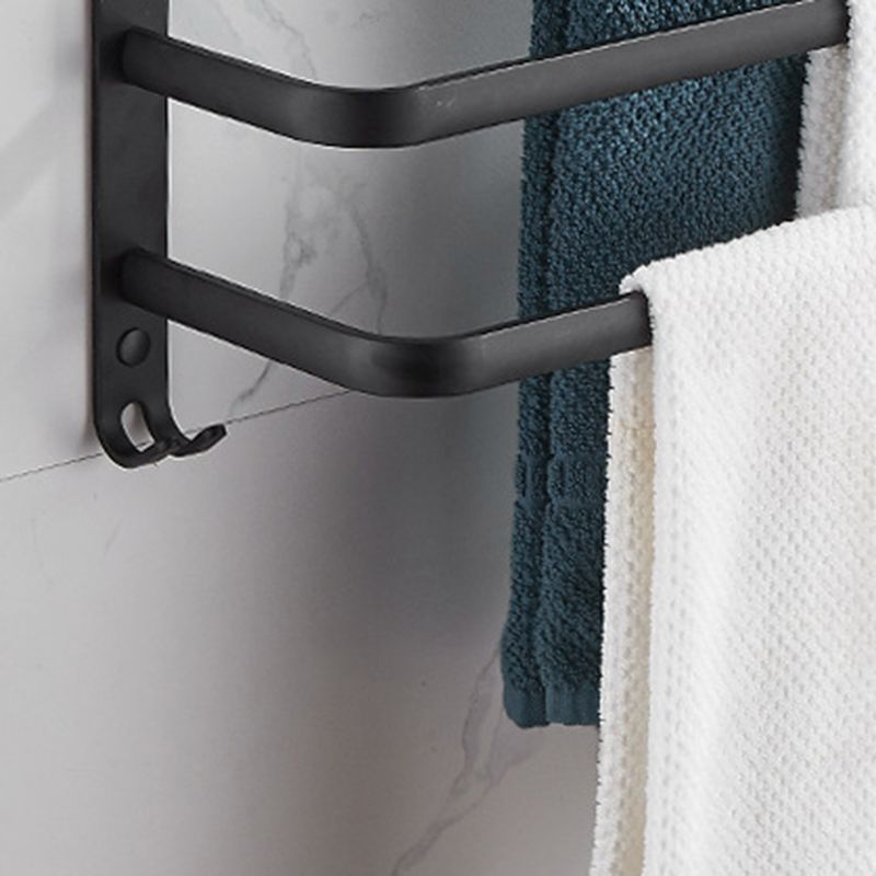 Skorter | Modern black aluminum bathroom furniture set towel bar bathroom fittings