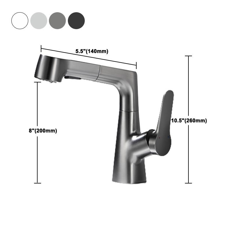 Skorter | 1-Handle Brush Nickel Widespread Faucet Single Hole Bathroom Vessel Faucet with Brass