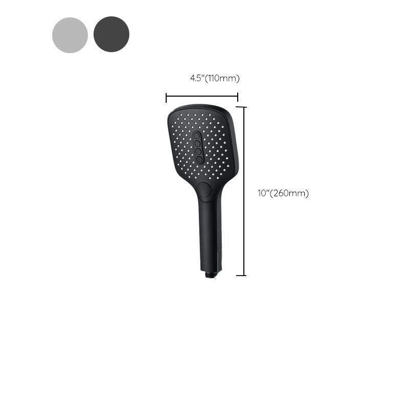 Skorter | Rectangular Self-Cleaning Hand Shower Adjustable Spray Pattern Wall-Mounted Hand Shower