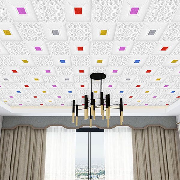 Skorter | Modern Tin Wall Panel Smooth Wall Ceiling XPE Cotton Set of 1