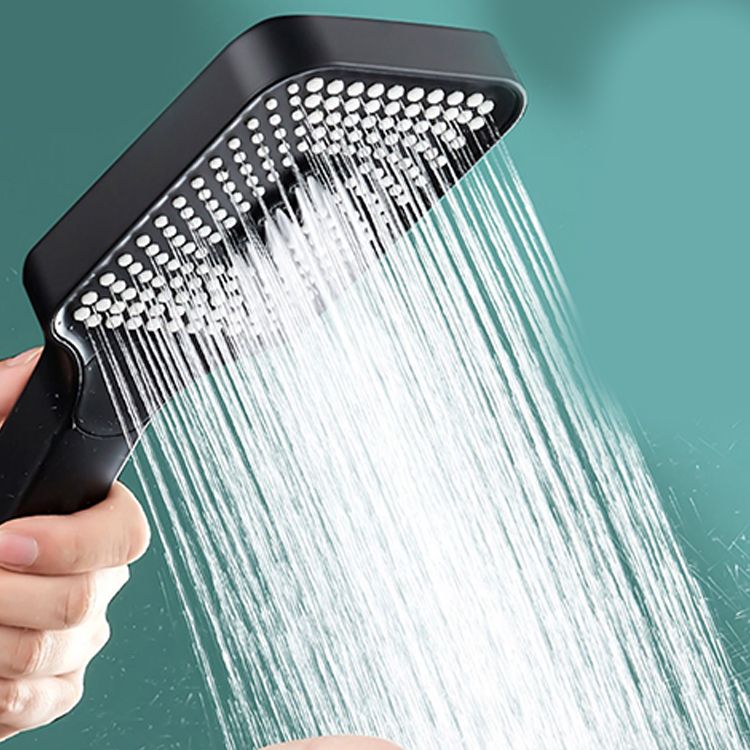 Skorter | Modern Rectangular Hand Shower in Black 3 Spray Wall Mounted Hand Shower