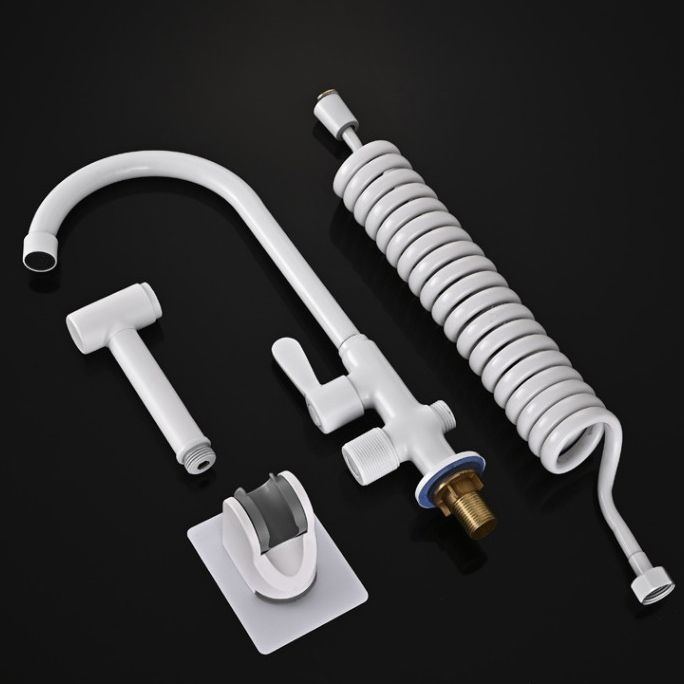 Skorter | Single Cold Water Valve Uniform Color High Arc Deck Mounted Bathtub Faucet