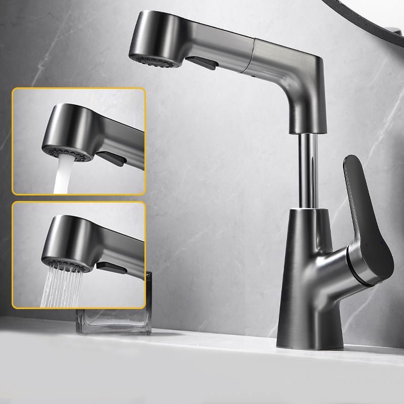 Skorter | 1-Handle Brush Nickel Widespread Faucet Single Hole Bathroom Vessel Faucet with Brass
