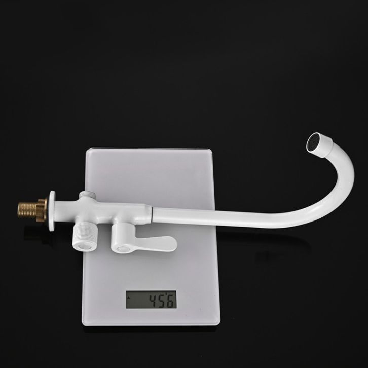 Skorter | Single Cold Water Valve Uniform Color High Arc Deck Mounted Bathtub Faucet