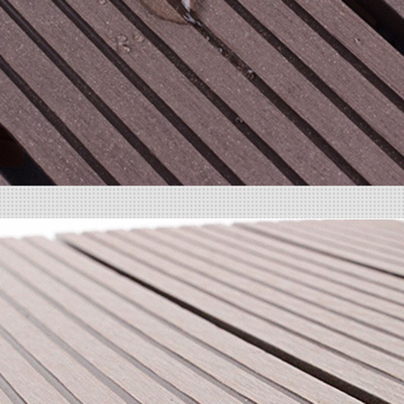 Skorter | 12" X 12" 4-Slat Square Deck/Patio Floor Tiles Snap Installation Floor Plank Tiles