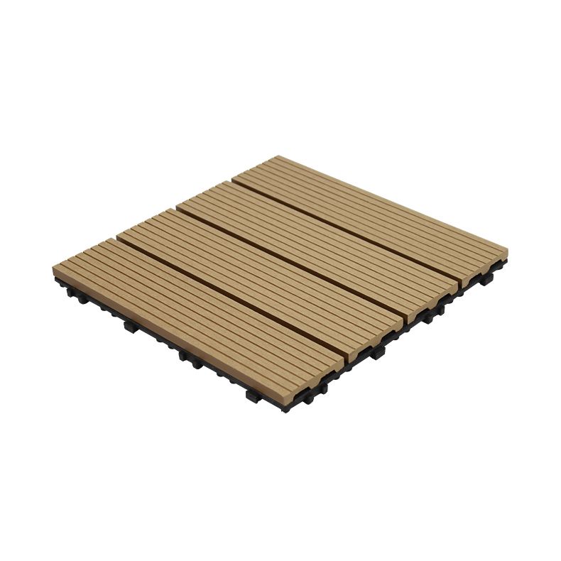 Skorter | 11 Pack 12" X 12" Square Deck/Patio Tiles Snap Fit for Outdoor Patio Tiles