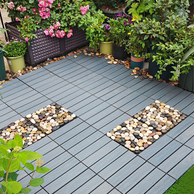 Skorter | Square Click Paver Tiles Striped Pattern Tiles