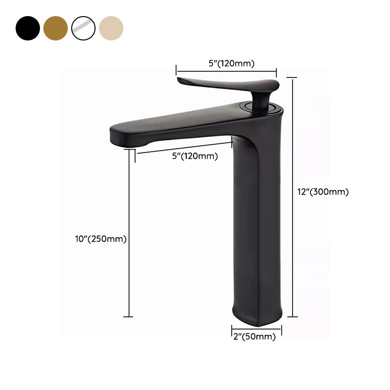 Skorter | 1 Handle Full Copper Bathroom Sink Faucet Nordic Modern Vanity Faucet with Drain