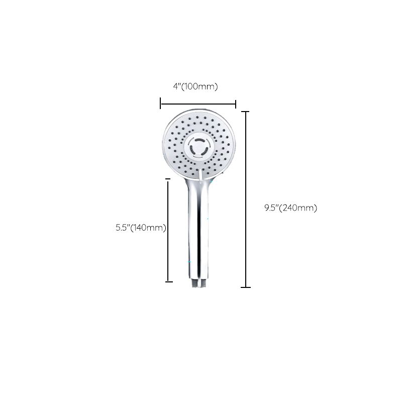 Skorter | Contemporary Handheld Shower Head Adjustable Spray Pattern Silver Shower Head