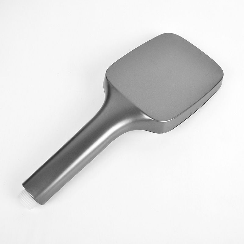 Skorter | Modern Gray Showerhead Combo Standard Spray Pattern Rectangular Large Showerhead