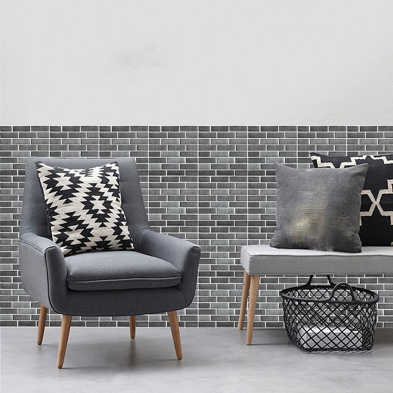 Skorter | Pattern Matte Color Stone Peel and Stick Mosaic Tile Peel and Stick Tile Set of 5