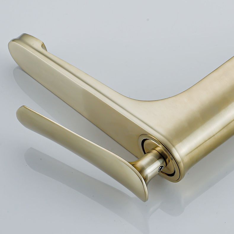 Skorter | 1 Handle Full Copper Bathroom Sink Faucet Nordic Modern Vanity Faucet with Drain