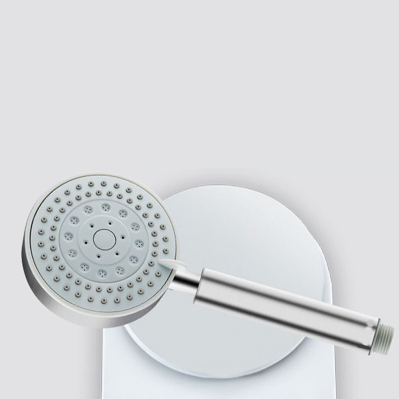 Skorter | Round self-cleaning hand shower adjustable spray pattern stainless steel hand shower