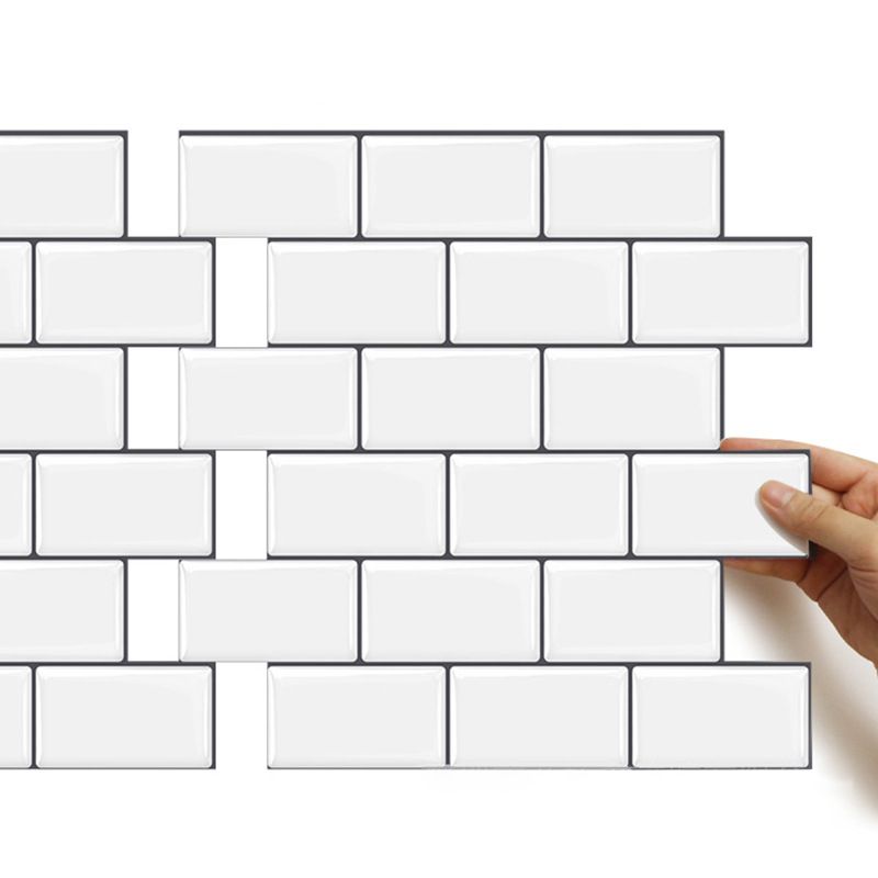 Skorter | 12"x 12" Resin Mosaic Tiles Square Self-Adhesive Tiles for Backsplash & Wall Tile