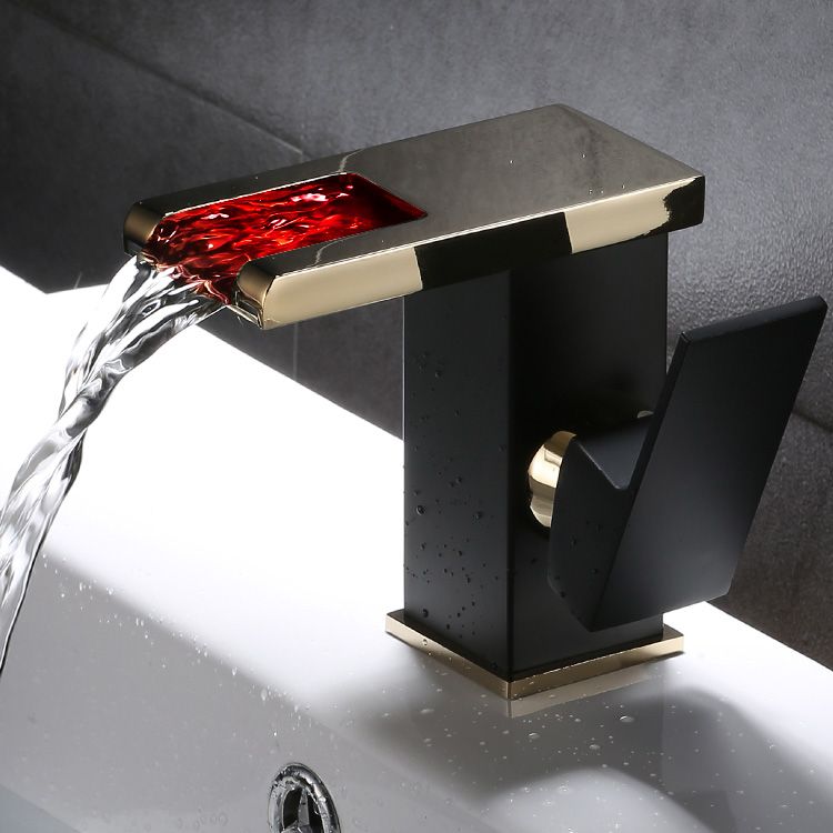 Skorter | Basin Waterfall Outlet Single Lever Tap with LED Light