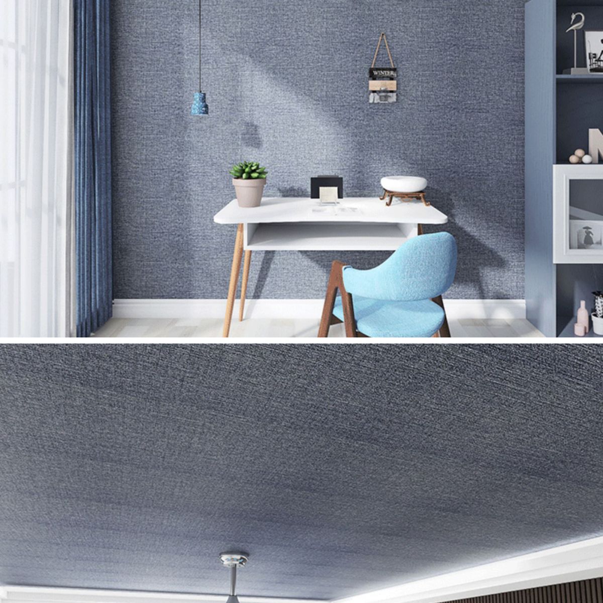 Skorter | Modern Pearl Wainscoting Flax Wall Access Panel Self-Adhesive Wall Panels
