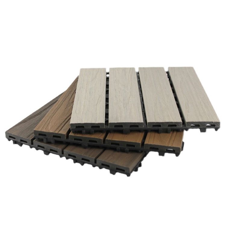 Skorter | Deck Plank drilled hardwood tiles exterior flooring