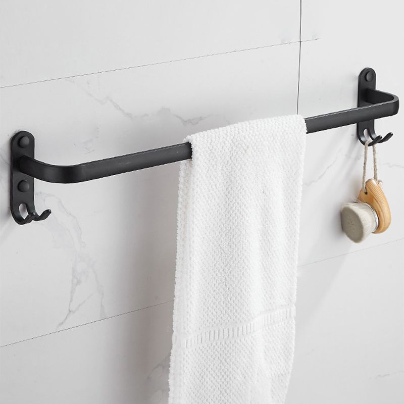 Skorter | Modern black aluminum bathroom furniture set towel bar bathroom fittings