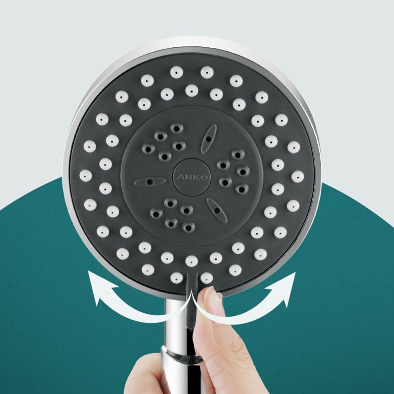 Skorter | Contemporary Showerhead Combination Metal Round Handheld Showerhead