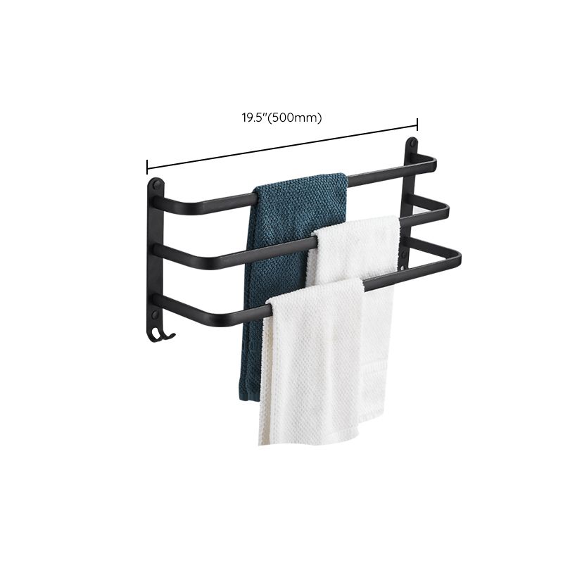 Skorter | Modern black aluminum bathroom furniture set towel bar bathroom fittings