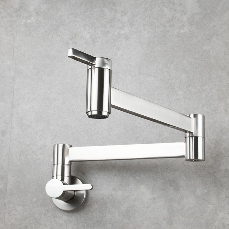 Skorter | 1-handle brushed nickel widespread faucet 1 hole wall-mounted bathroom faucet with brass