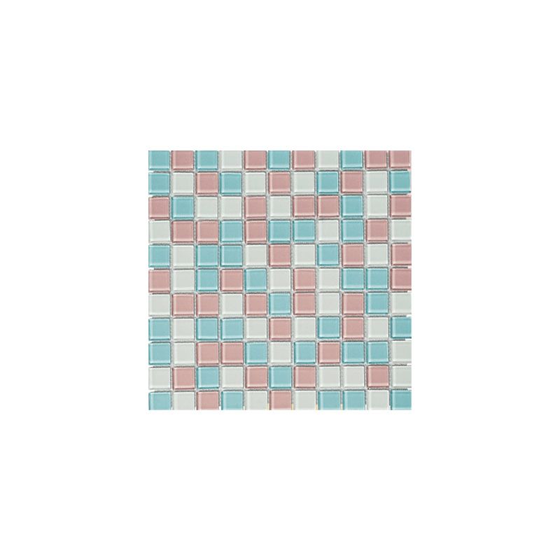 Skorter | 12" x 12" Peel & Stick Glass Square Grid Mosaic Peel and Stick Tile 10-Pack